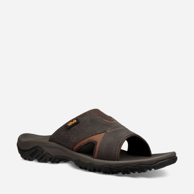 Teva Katavi 2 Slide - Men's Teva Hiking Sandals - Khaki | India (PSBQ27938)